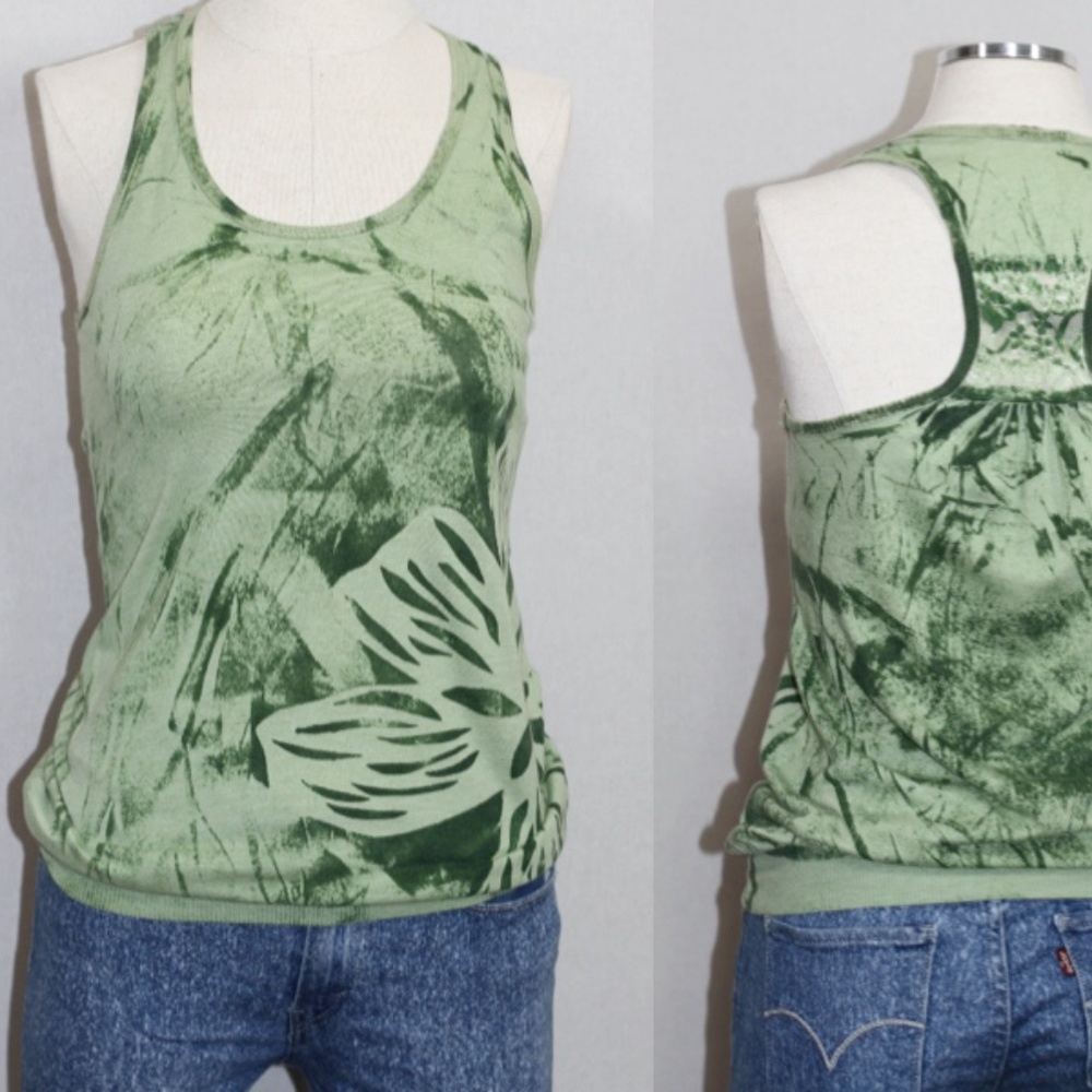 Green Crossback Top (m)